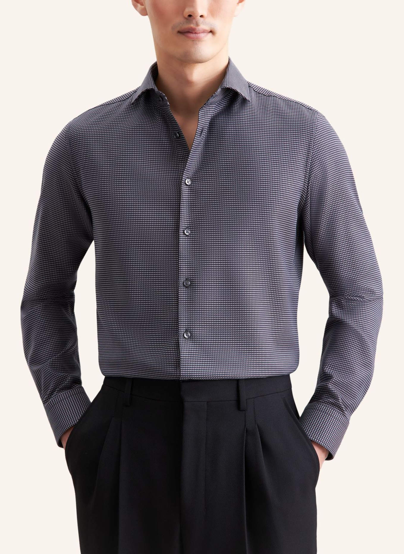 seidensticker Business Hemd Shaped Fit: GRAU