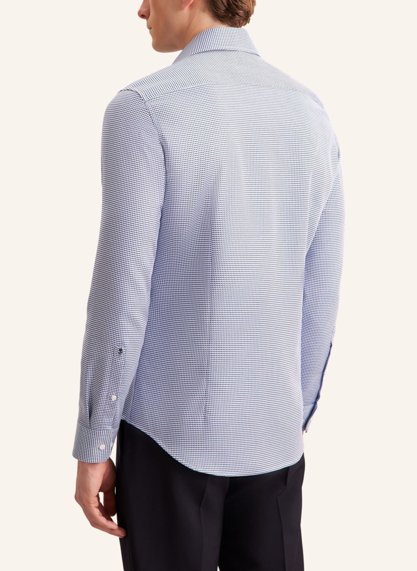 seidensticker Business Hemd Shaped Fit: DUNKELBLAU