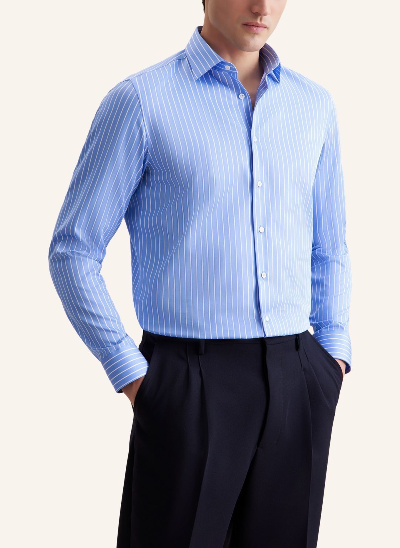 seidensticker Business Hemd Slim Fit: BLAU