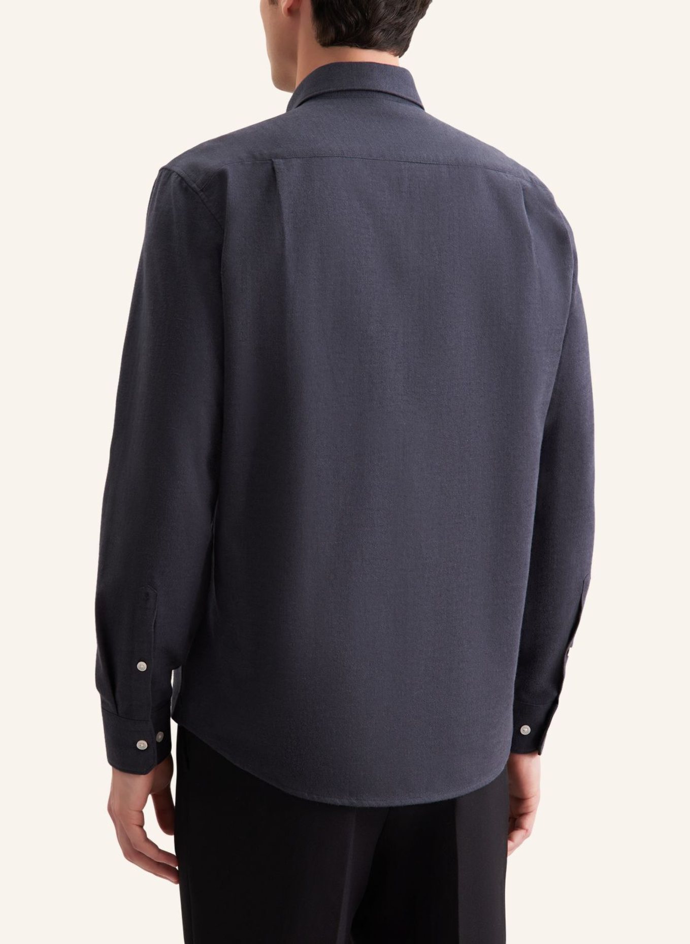 seidensticker Flanellhemd Regular Fit: GRAU