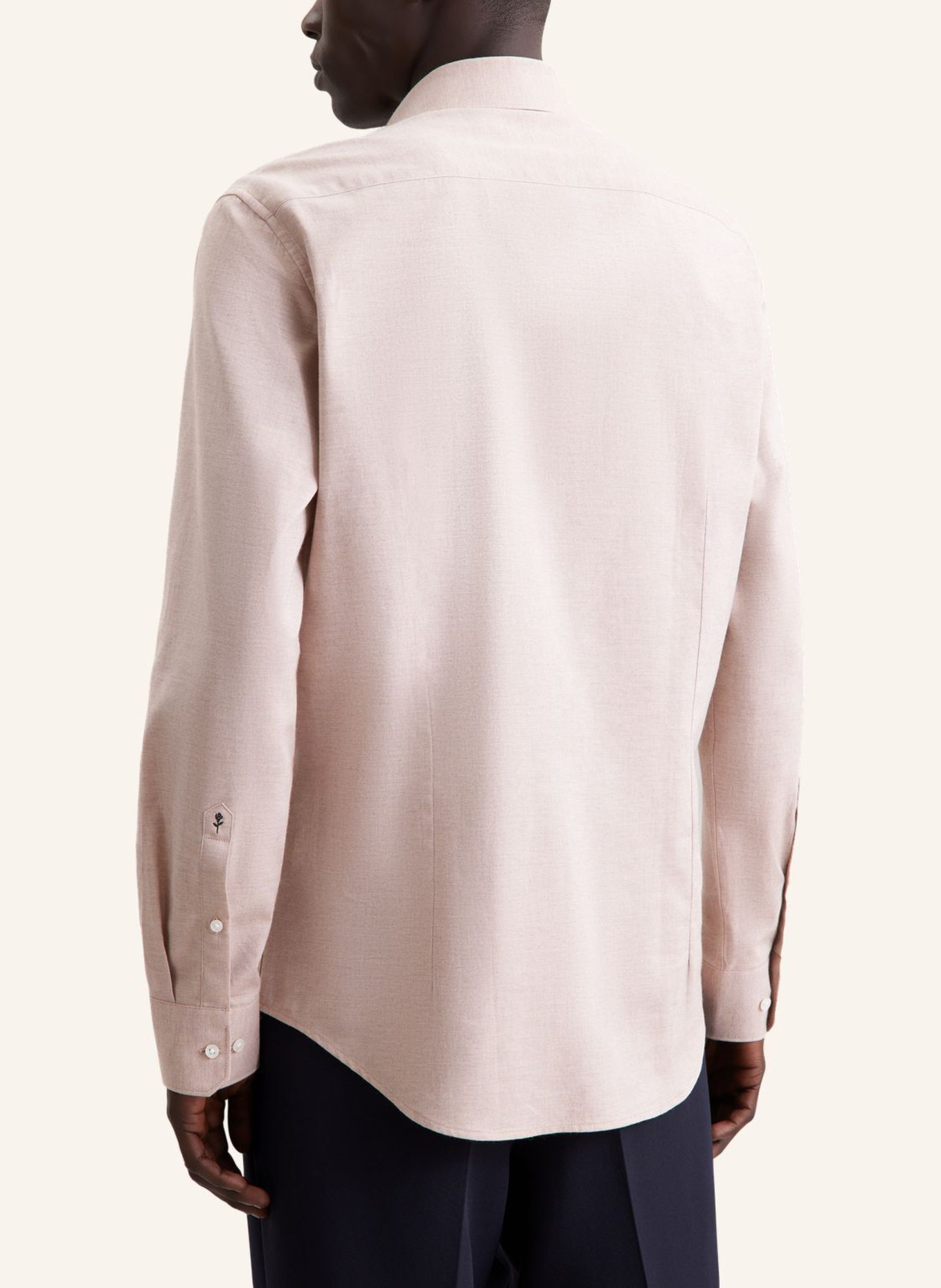 seidensticker Flanellhemd Slim Fit: BEIGE