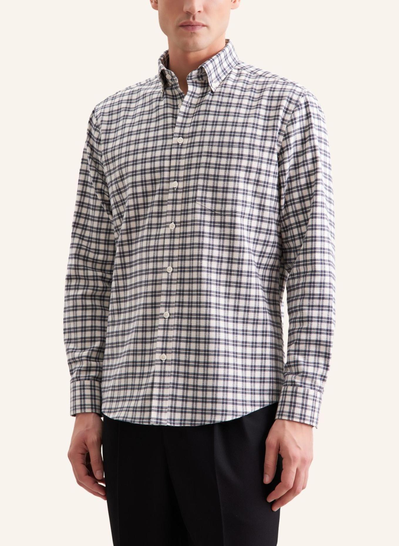 seidensticker Flanellhemd Regular Fit: GRAU