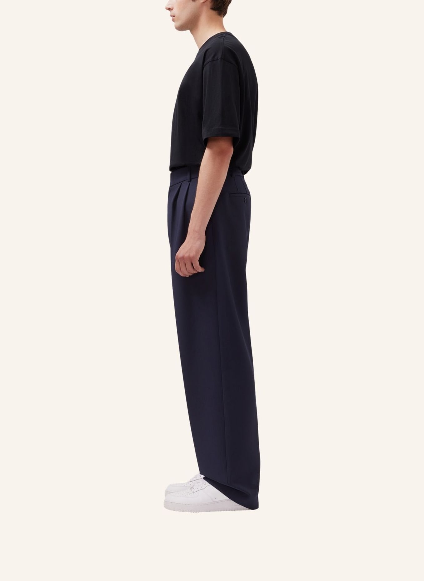 studio seidensticker Suit Pants, Chino Oversized: DUNKELBLAU