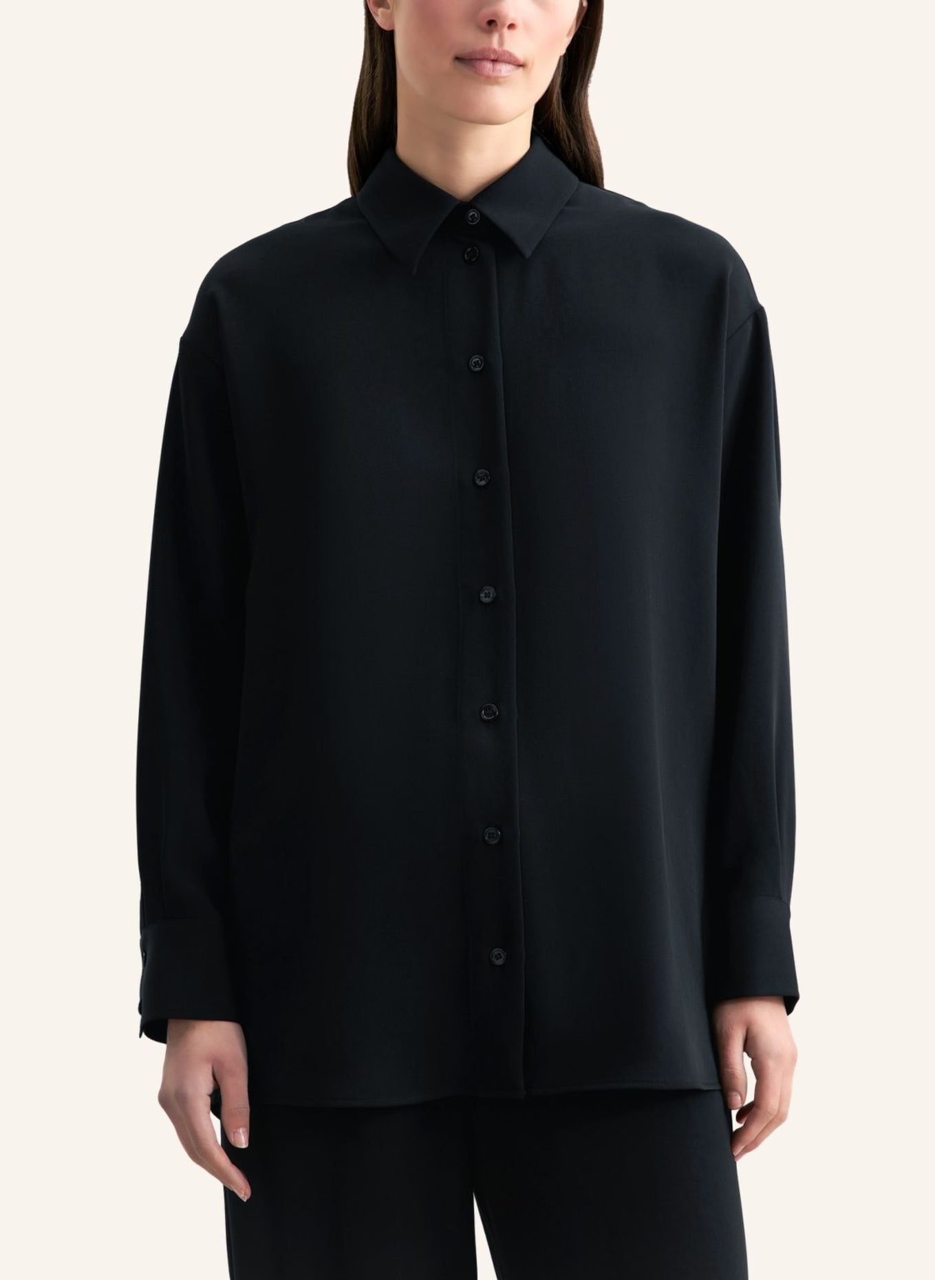 seidensticker , Oversizebluse, Longbluse: SCHWARZ