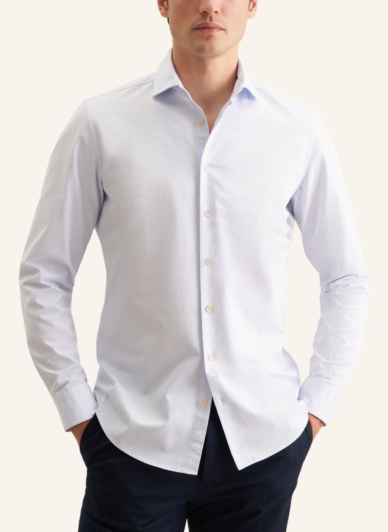 seidensticker Casual Hemd Slim Fit: HELLBLAU