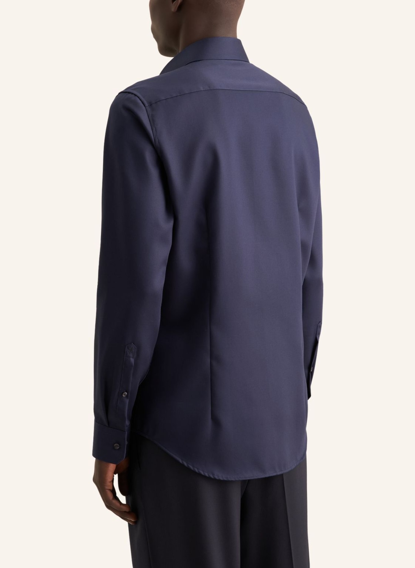 seidensticker Business Hemd Shaped Fit: DUNKELBLAU