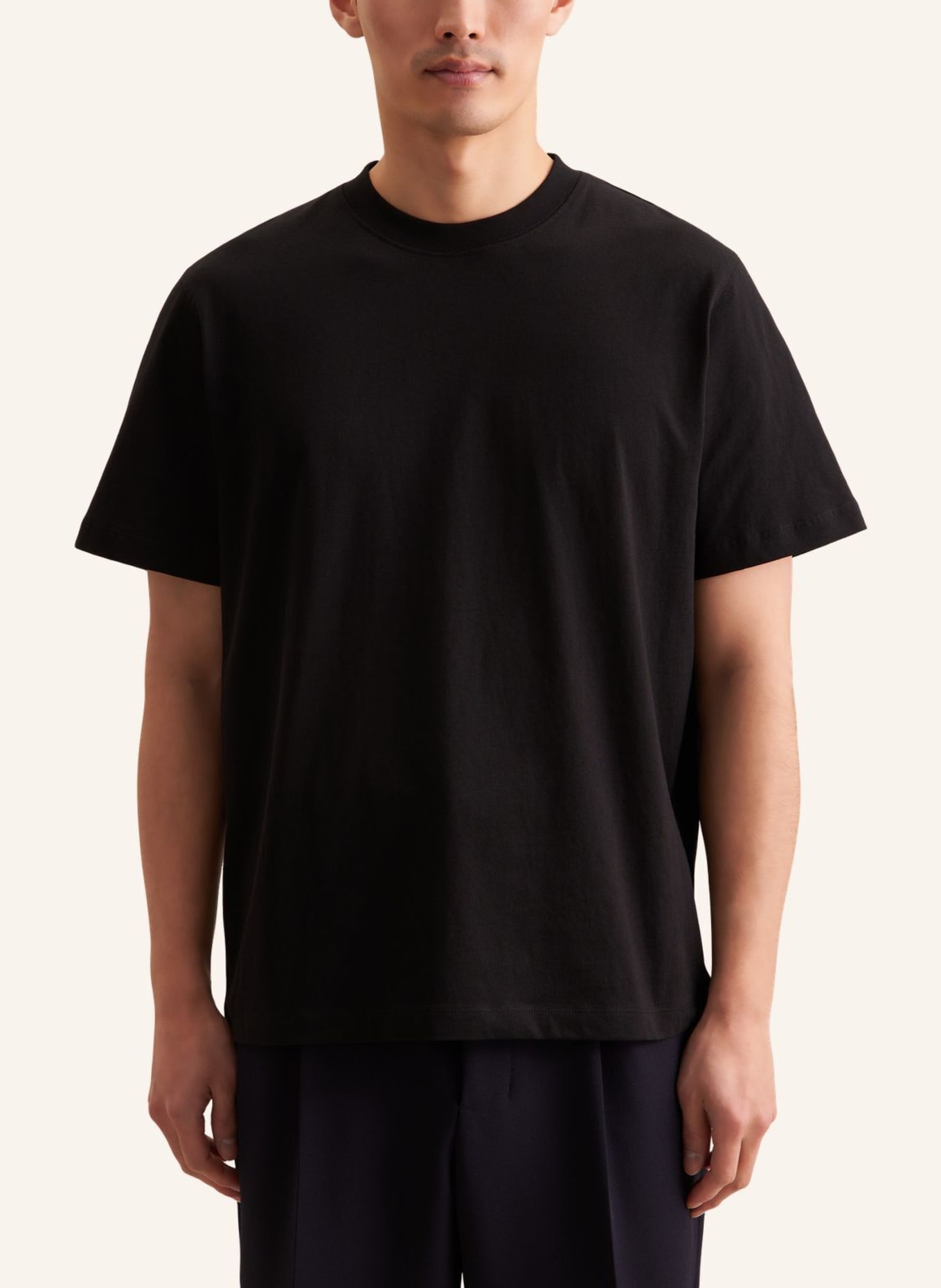 seidensticker T-Shirt Regular Fit: SCHWARZ