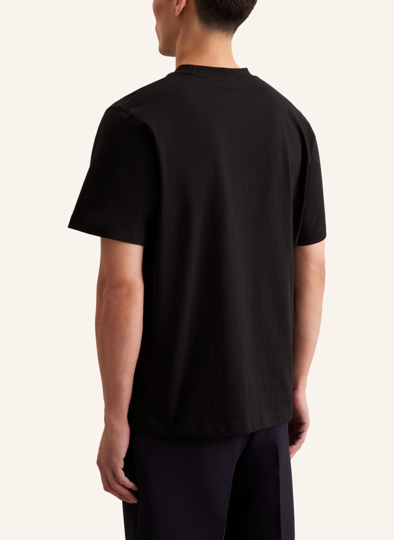 seidensticker T-Shirt Regular Fit: SCHWARZ