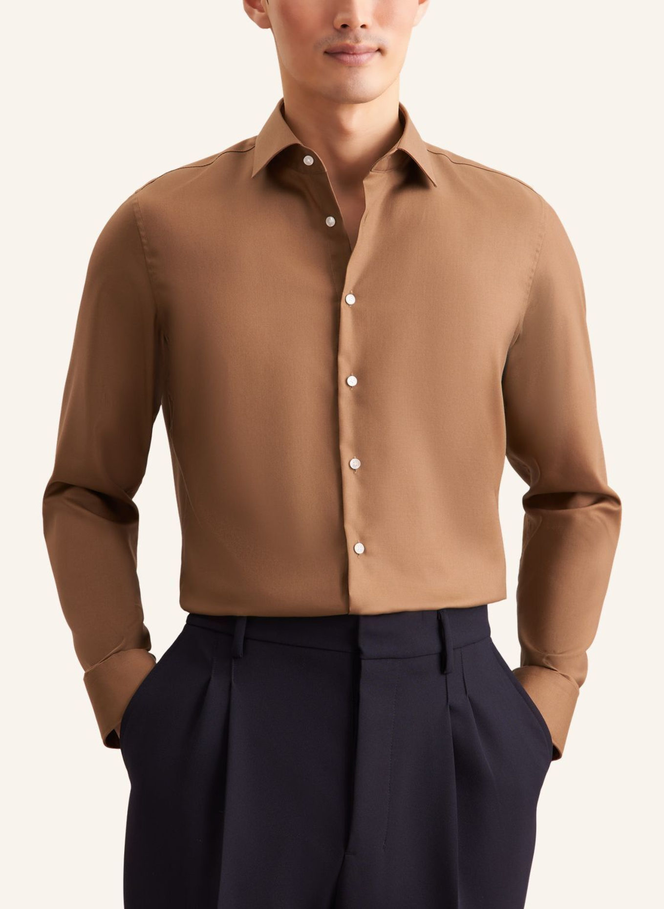 seidensticker Business Hemd Slim Fit: BRAUN