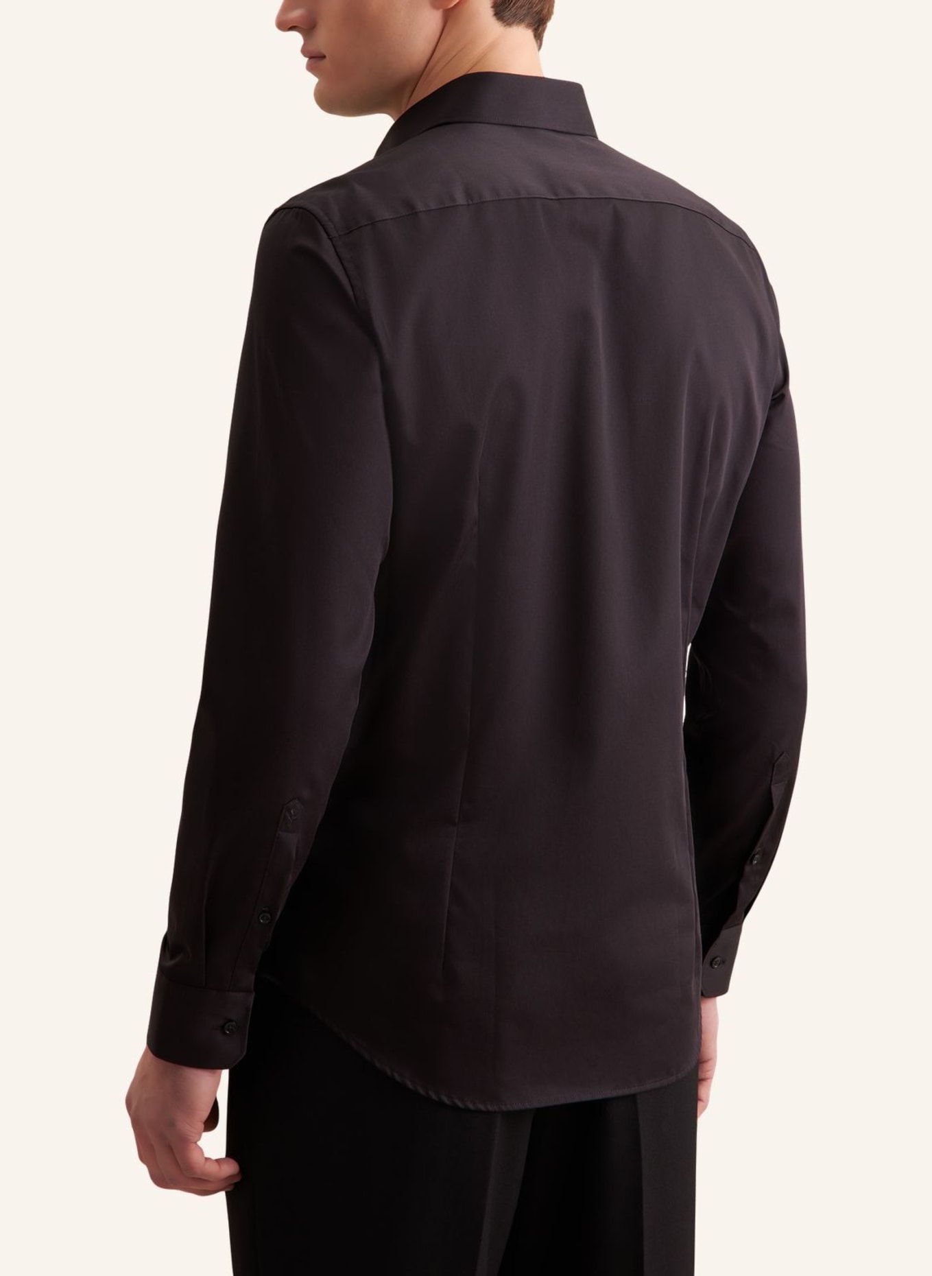 seidensticker Business Hemd Slim Fit: SCHWARZ