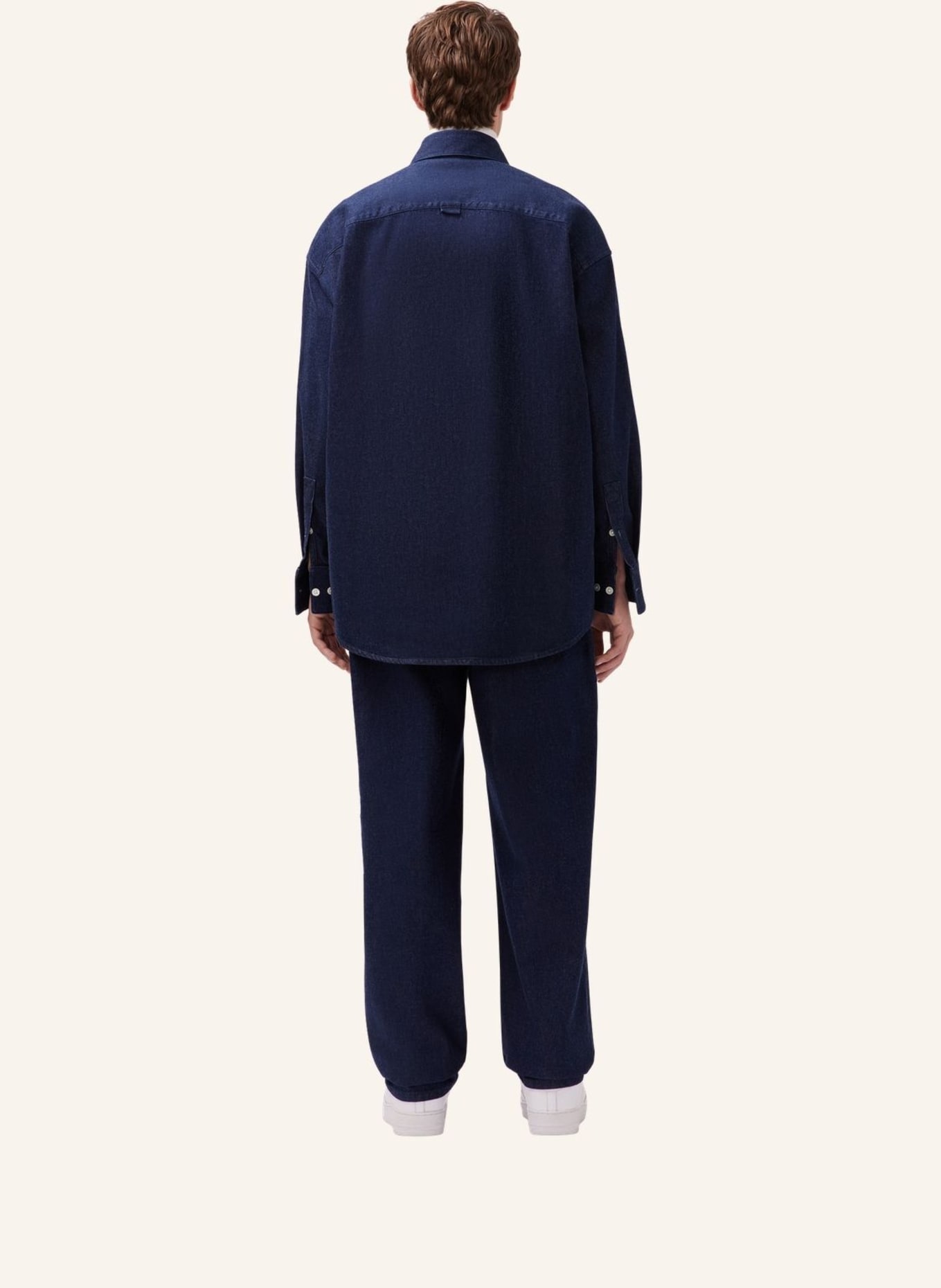 studio seidensticker Unisex Hemd Oversized: DUNKELBLAU