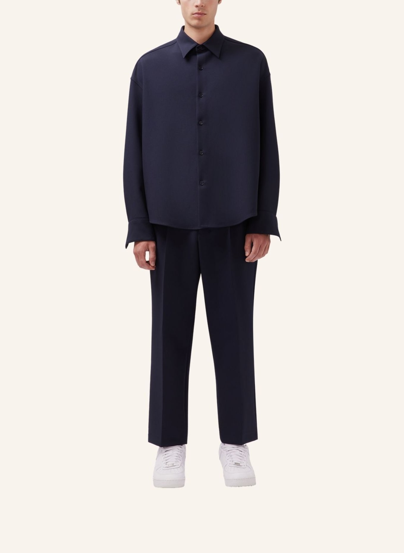 studio seidensticker Fashion-Hemd Oversized: DUNKELBLAU