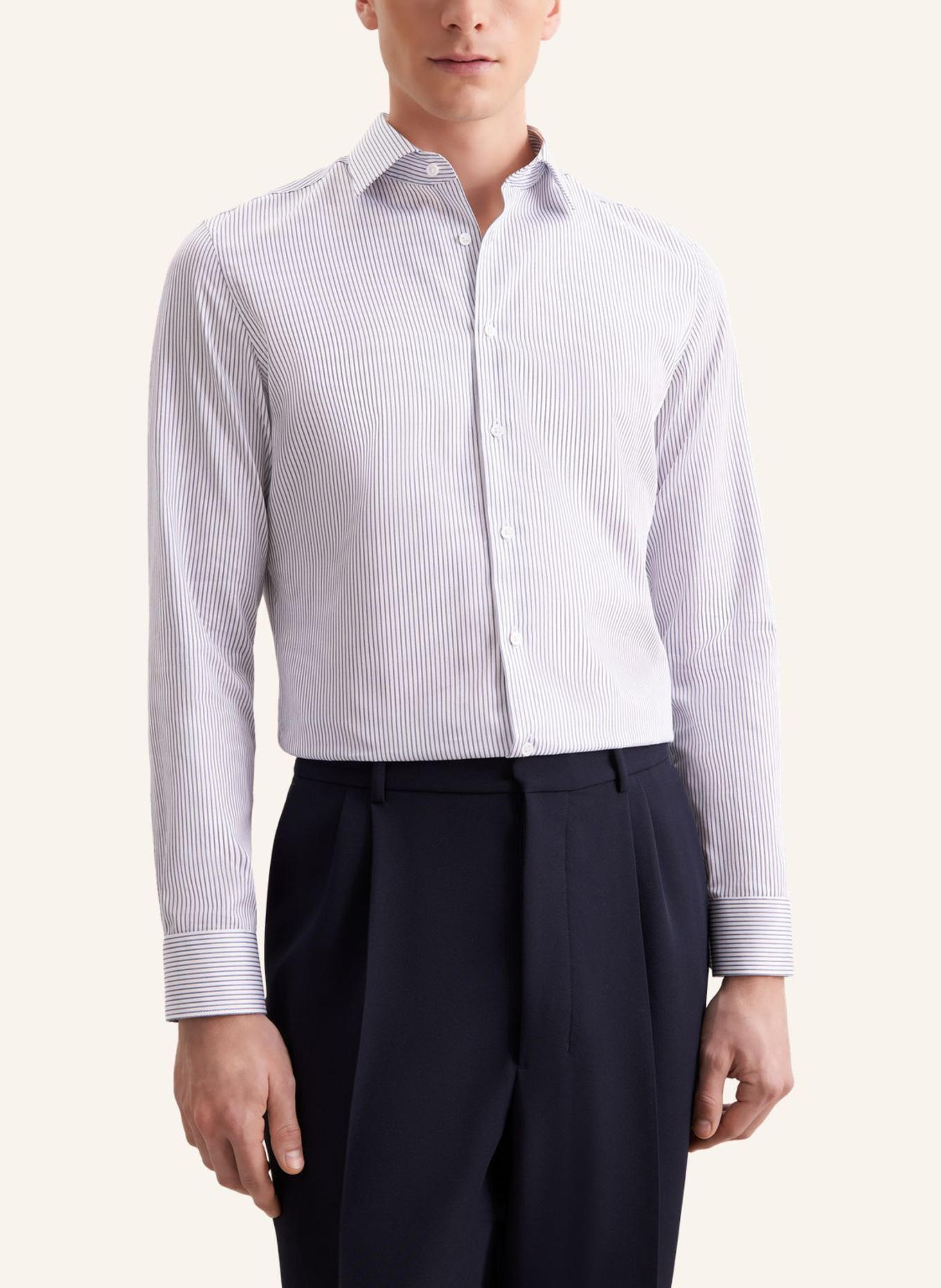 seidensticker Business Hemd Slim Fit: DUNKELBLAU