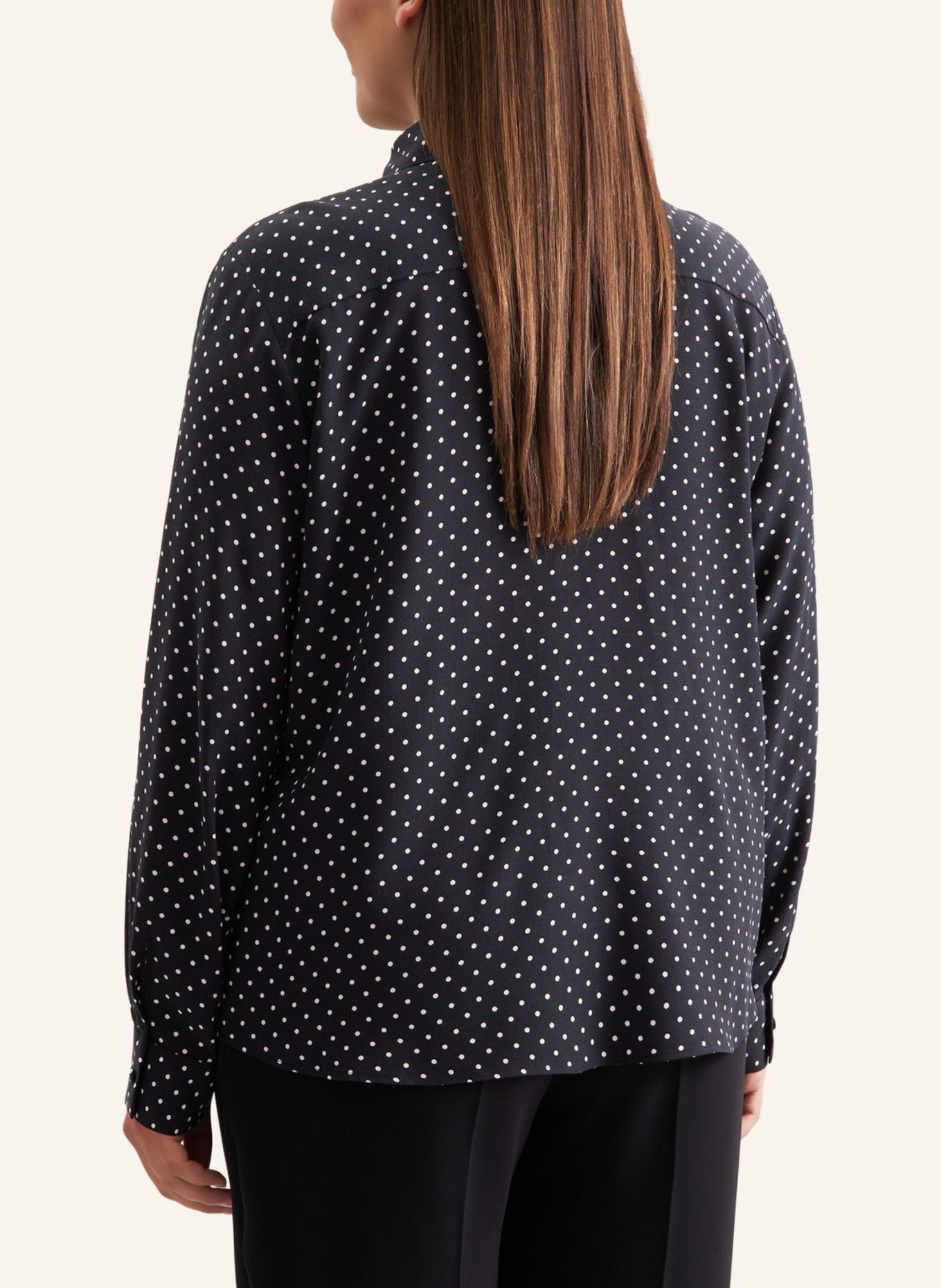 seidensticker Ausgestellte Bluse, Schluppenbluse: SCHWARZ