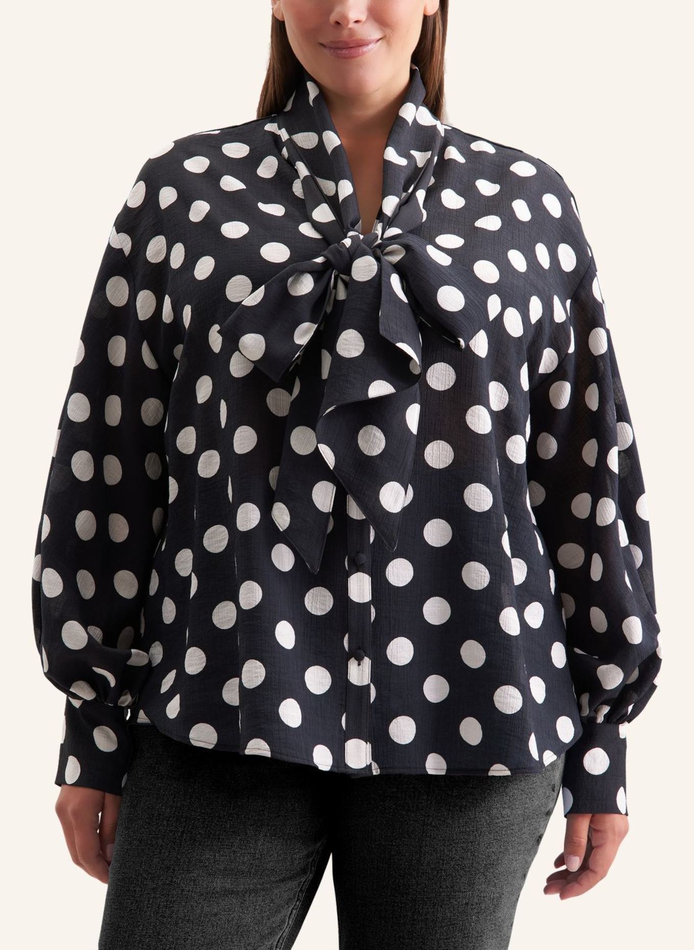 seidensticker Rüschenbluse: SCHWARZ