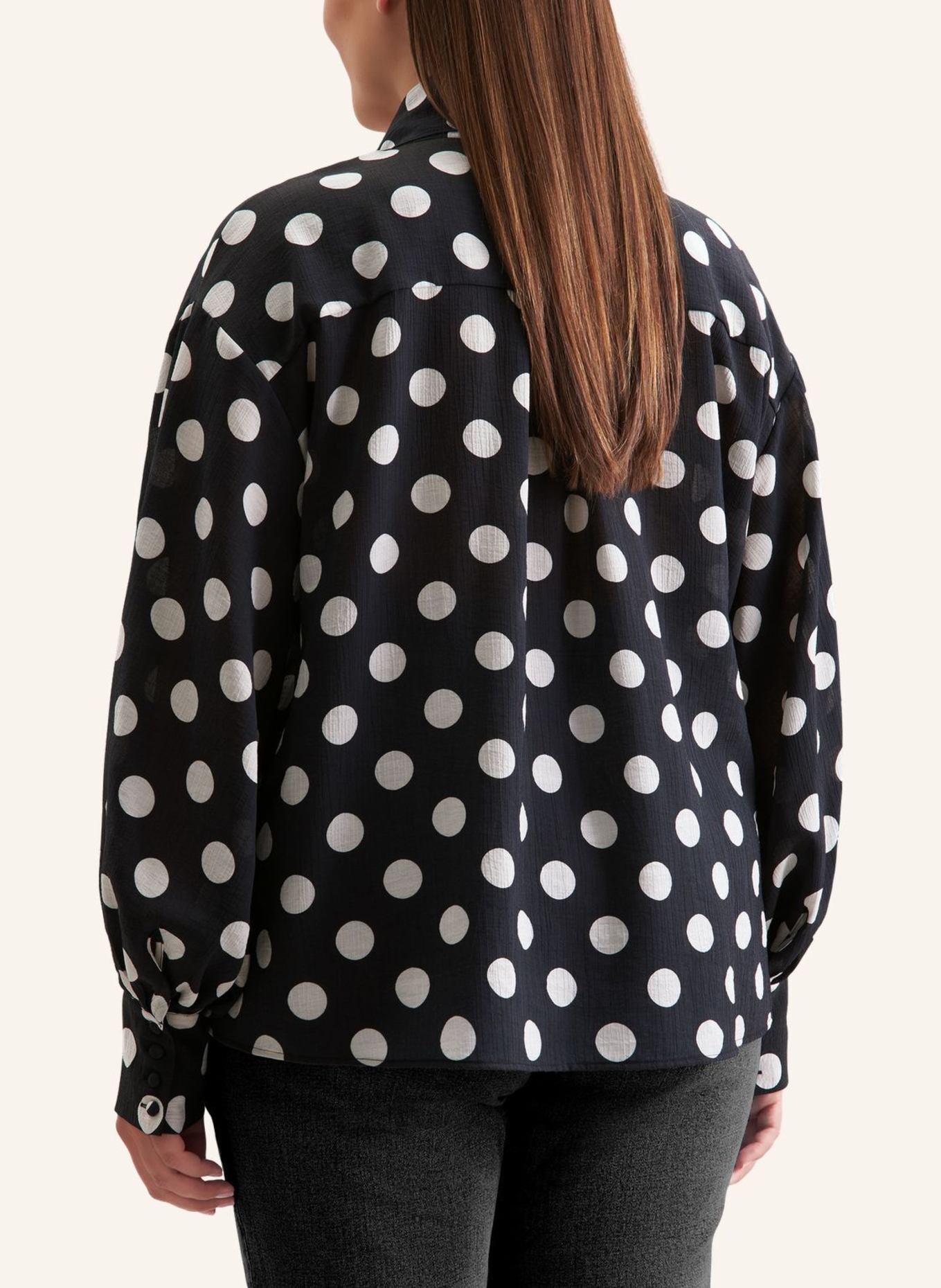 seidensticker Rüschenbluse: SCHWARZ