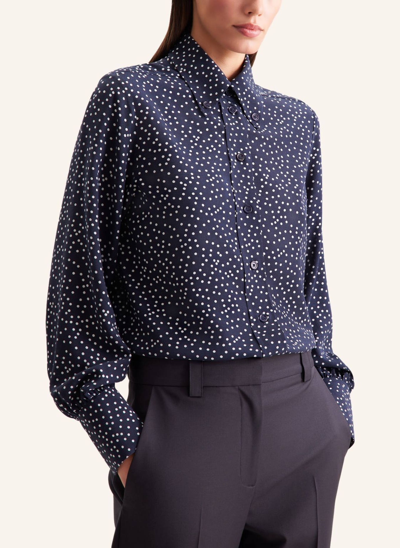 seidensticker Hemdbluse: DUNKELBLAU