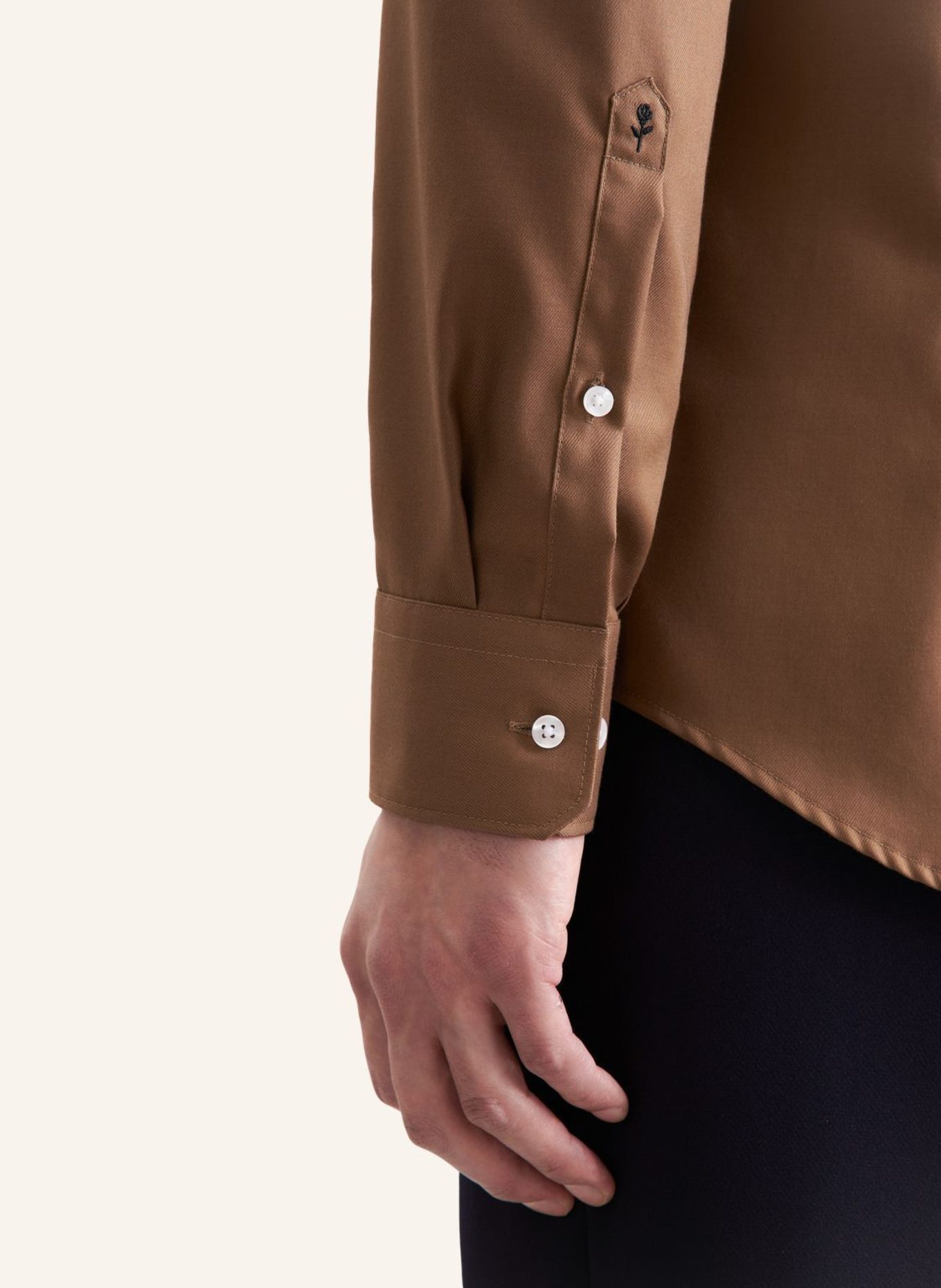 seidensticker Business Hemd Slim Fit: BRAUN