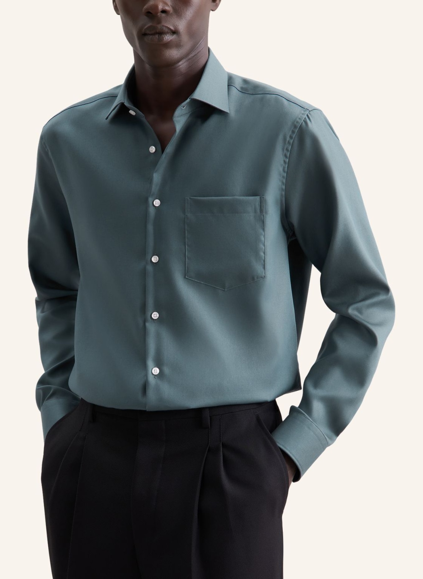 seidensticker Business Hemd Regular Fit: GRÜN