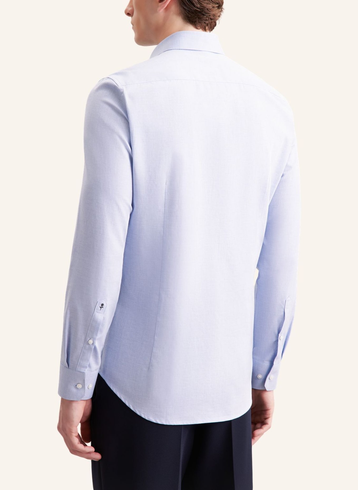 seidensticker Flanellhemd Slim Fit: BLAU