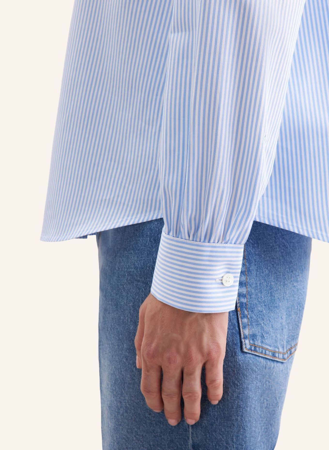 seidensticker Schluppenbluse, Ausgestellte Bluse: HELLBLAU