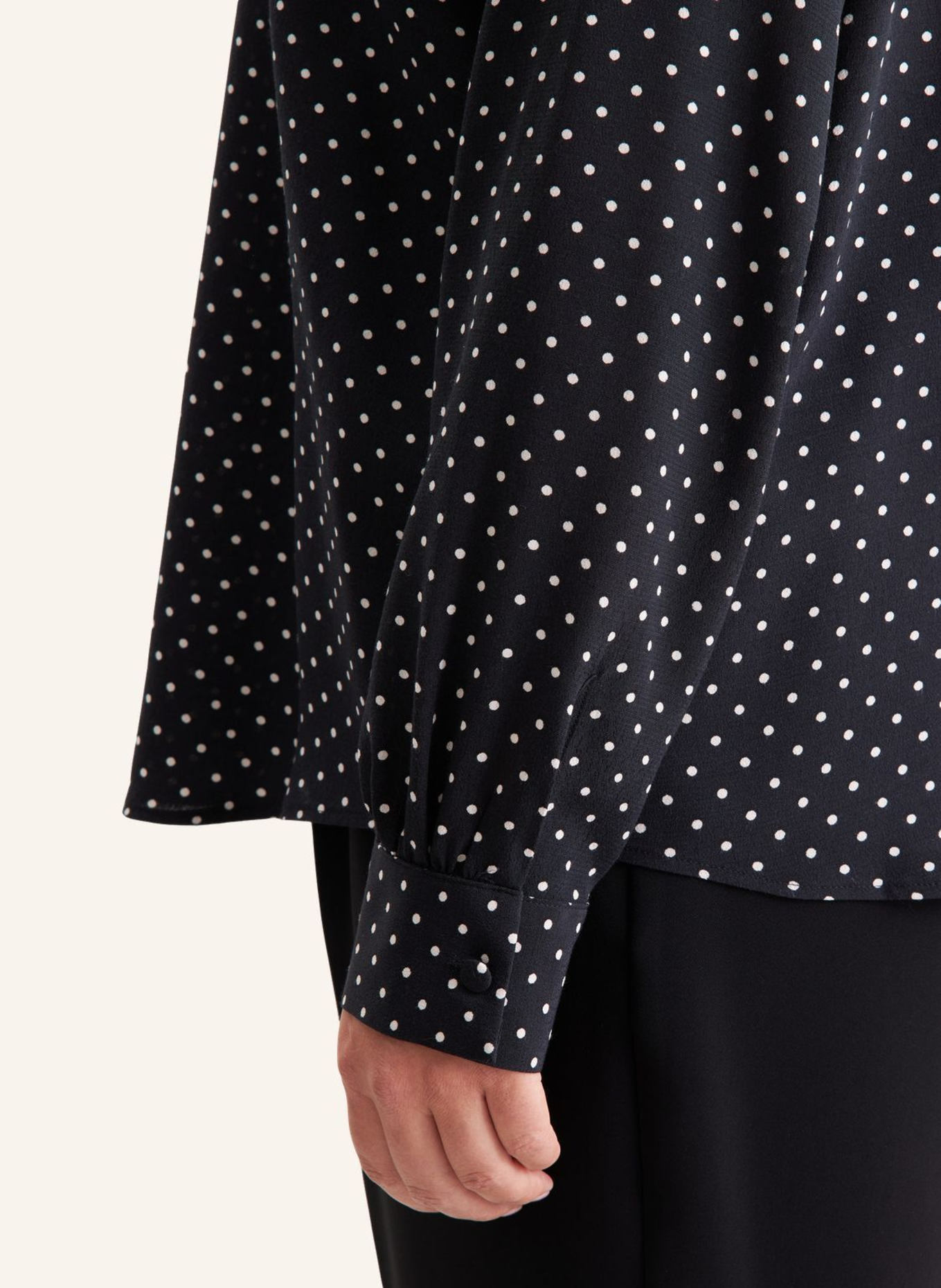 seidensticker Ausgestellte Bluse, Schluppenbluse: SCHWARZ