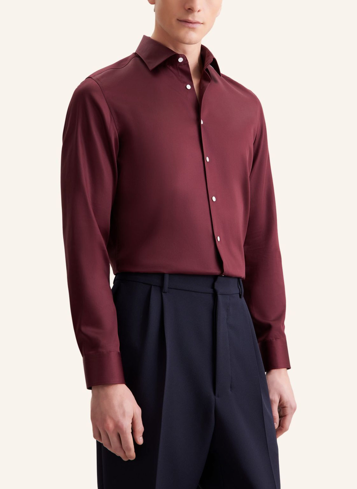 seidensticker Business Hemd Slim Fit: ROT