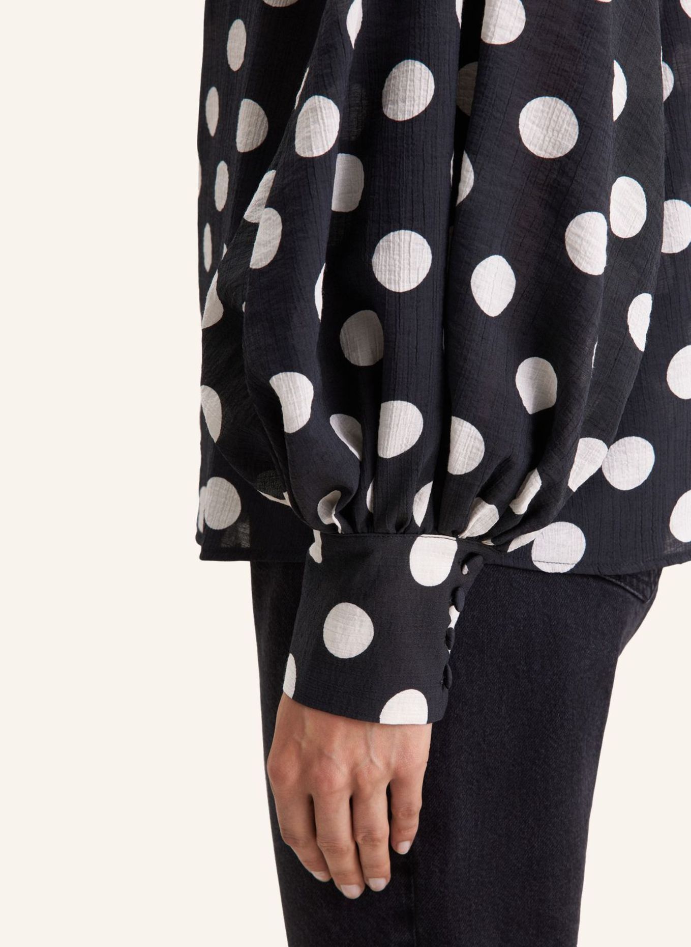 seidensticker Rüschenbluse: SCHWARZ