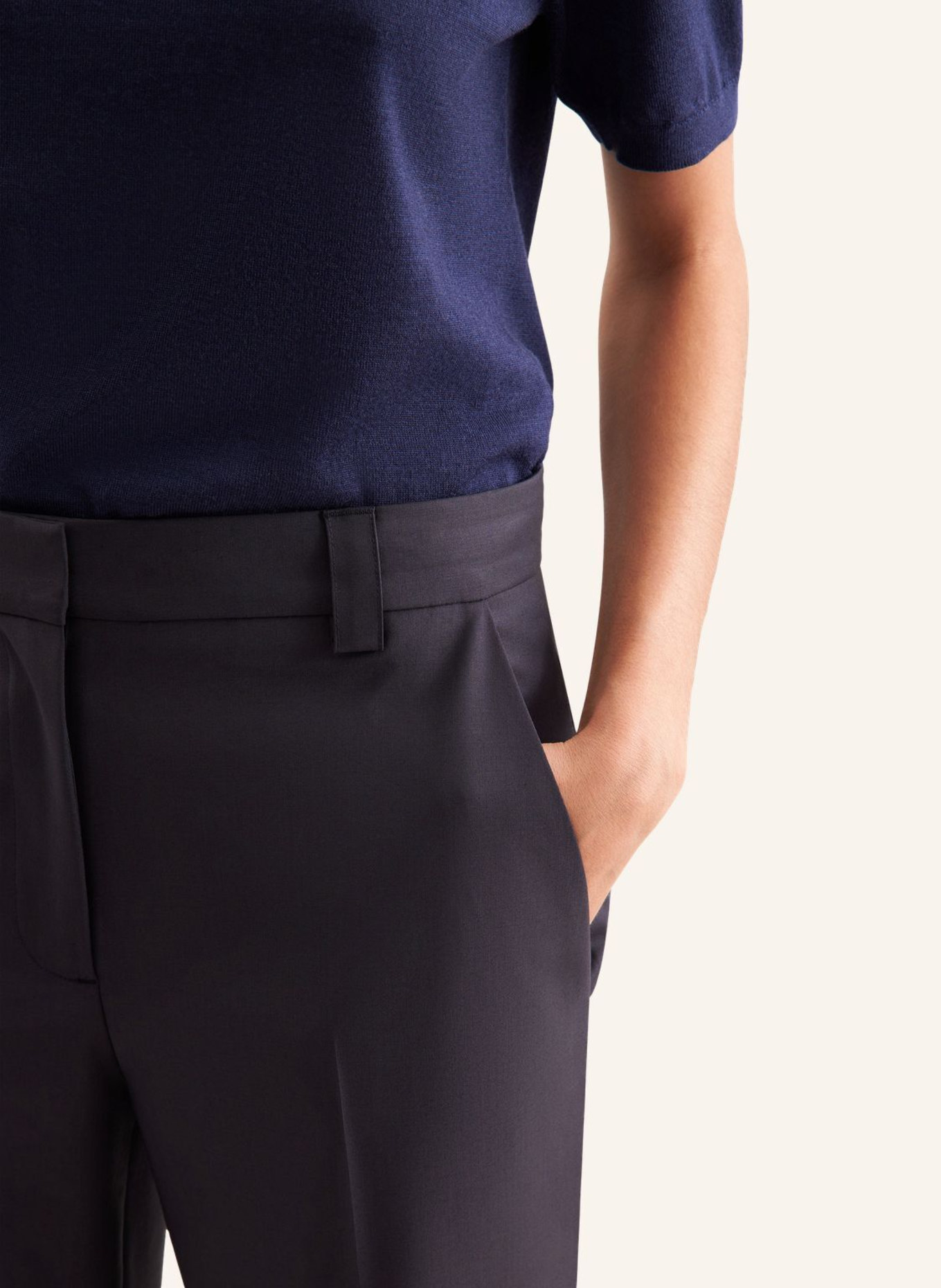 seidensticker Chino: DUNKELBLAU