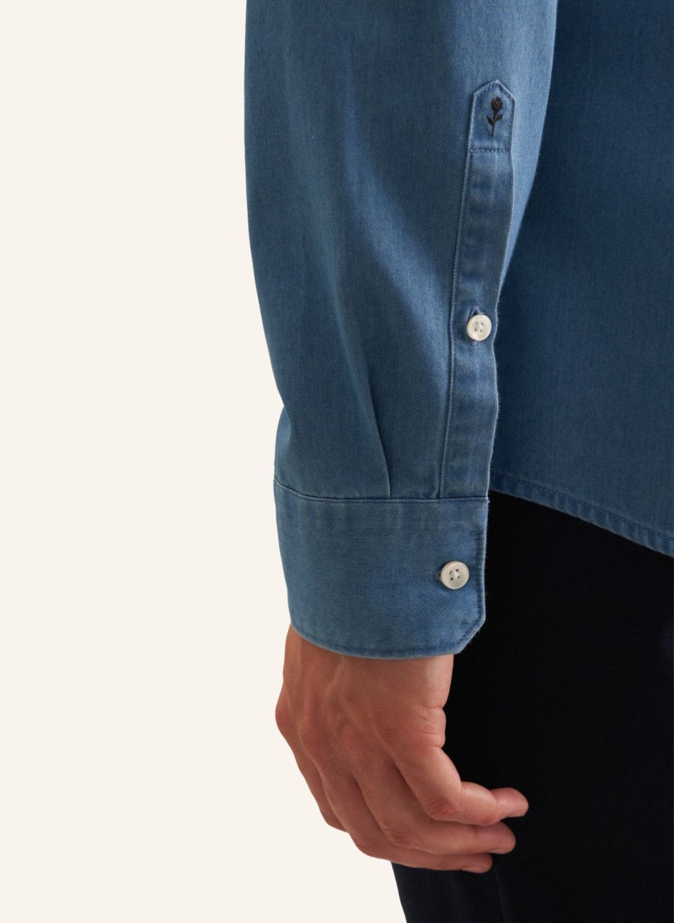 seidensticker Denimhemd, Casual Hemd Slim Fit: BLAU