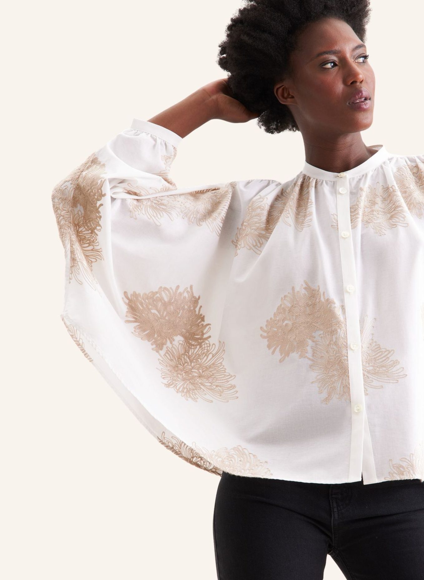 seidensticker Stehkragenbluse: ECRU
