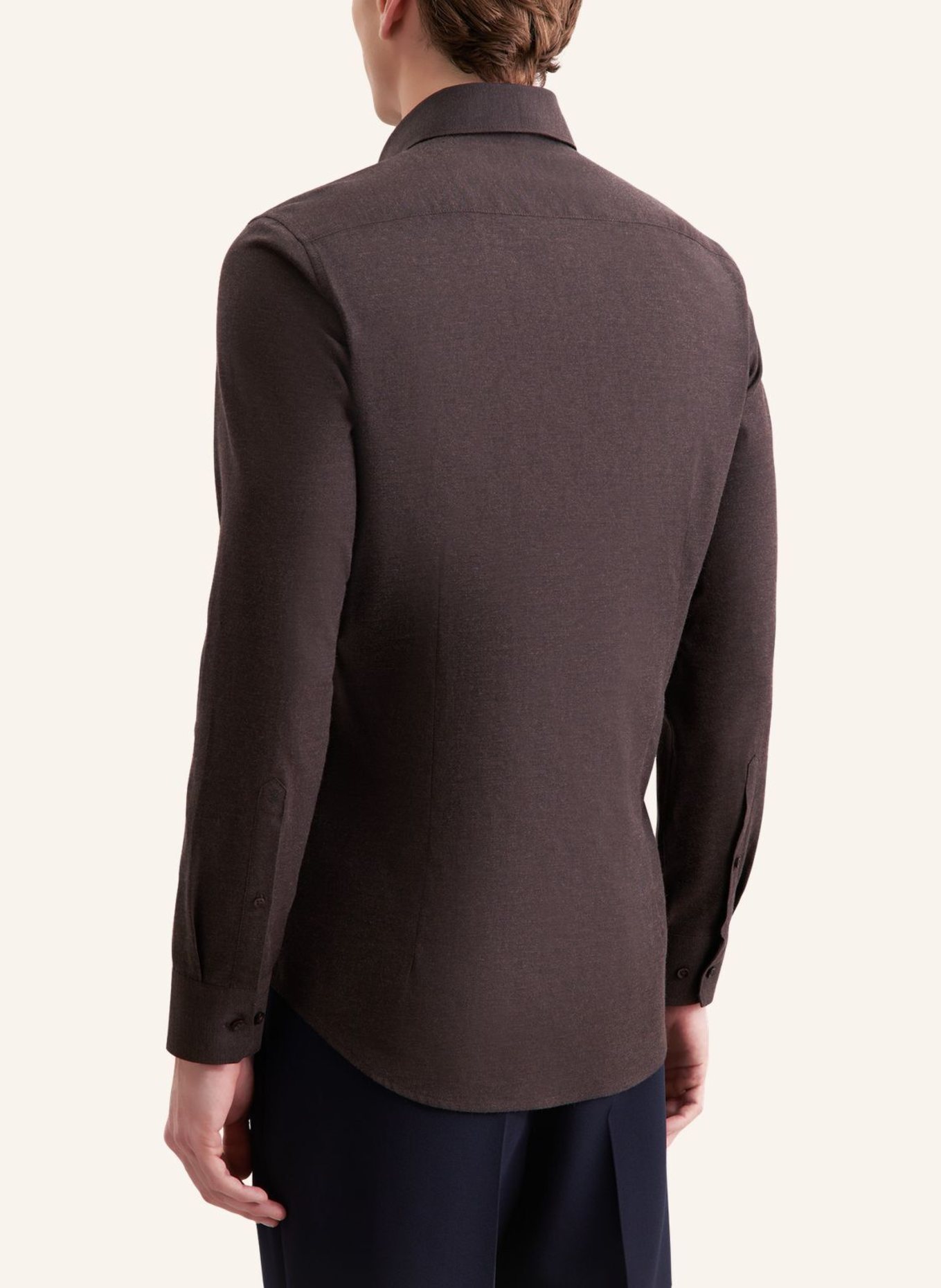 seidensticker Flanellhemd Slim Fit: BRAUN