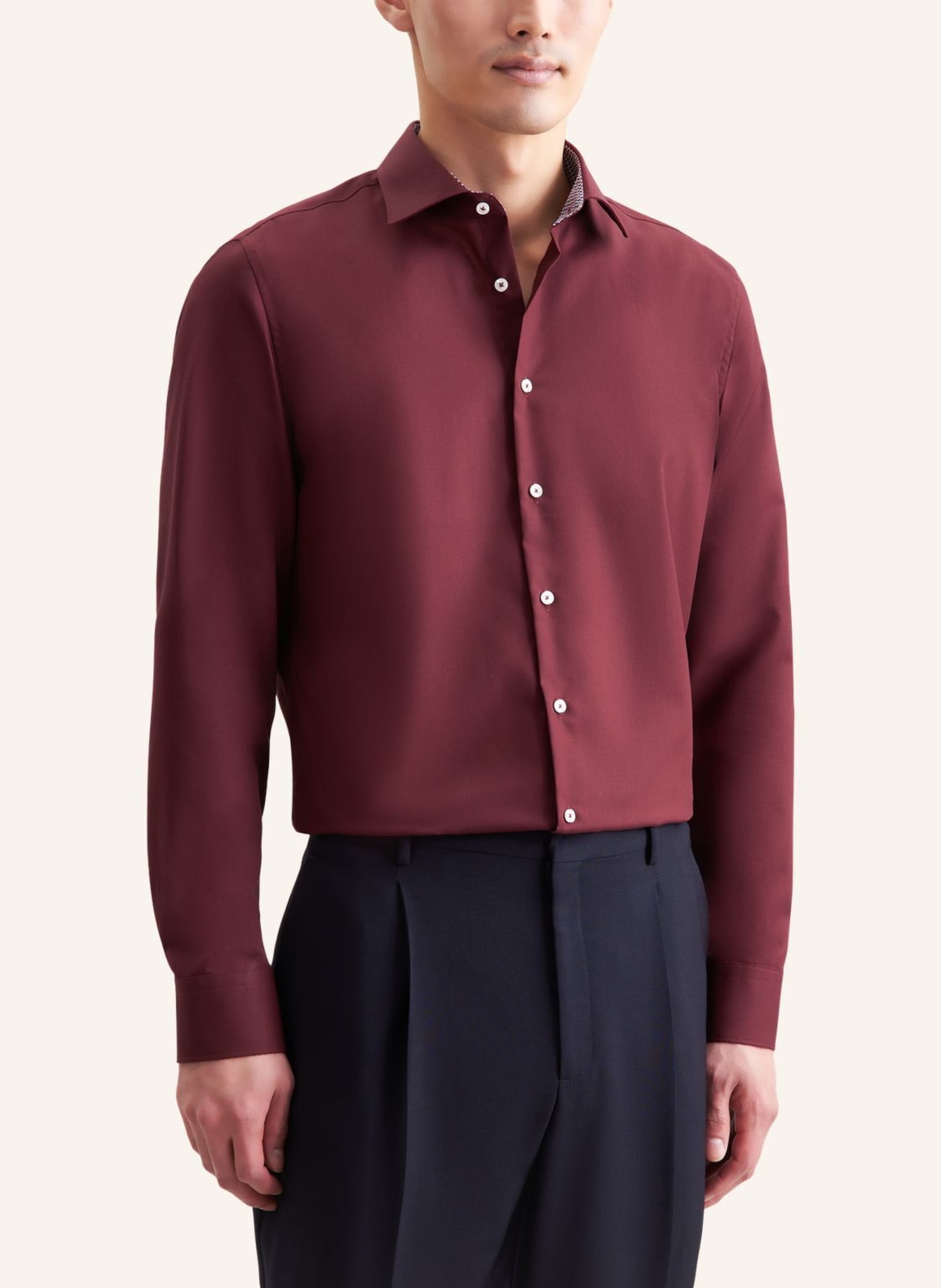 seidensticker Business Hemd Slim Fit: ROT