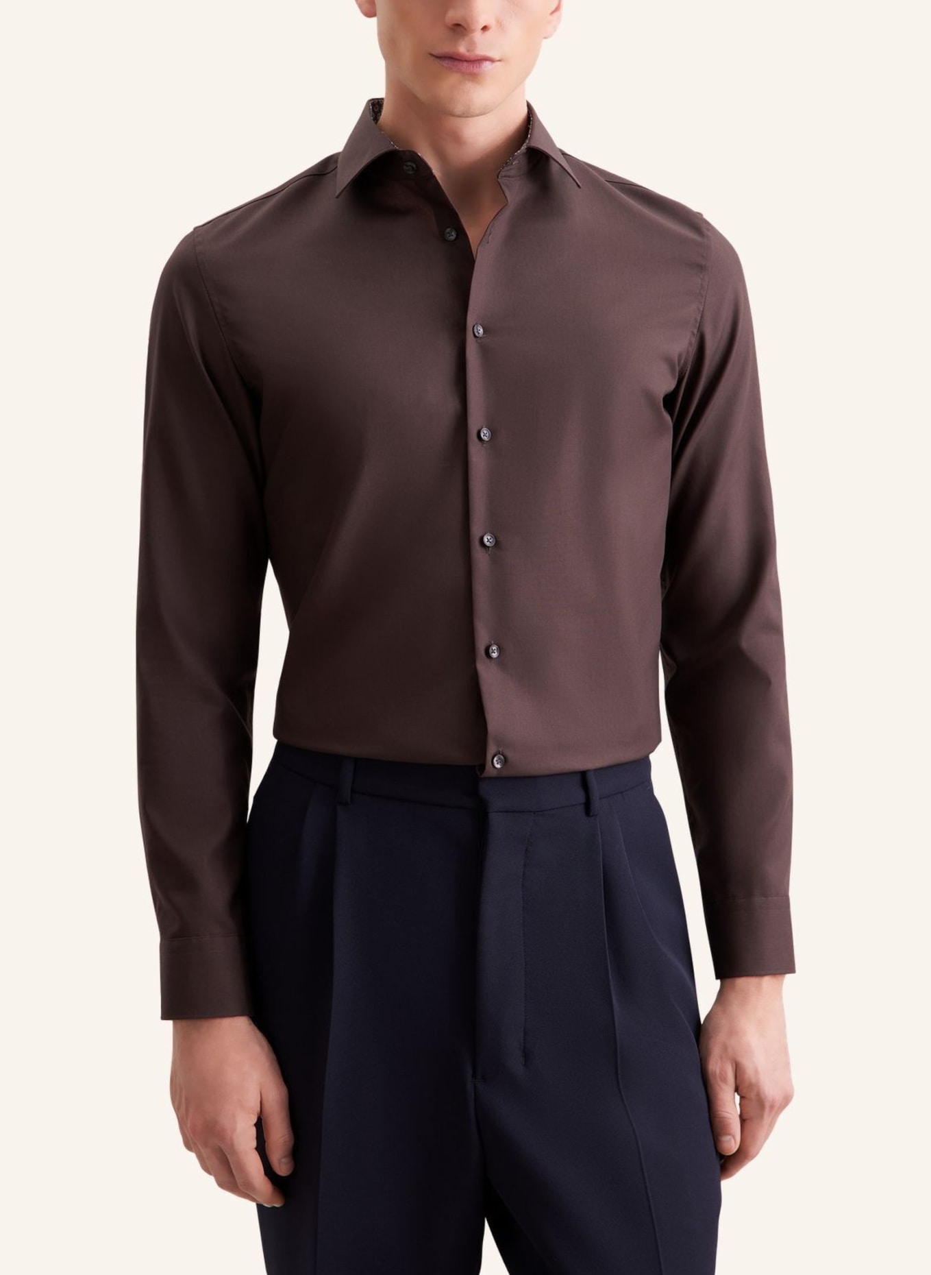 seidensticker Business Hemd Slim Fit: BRAUN