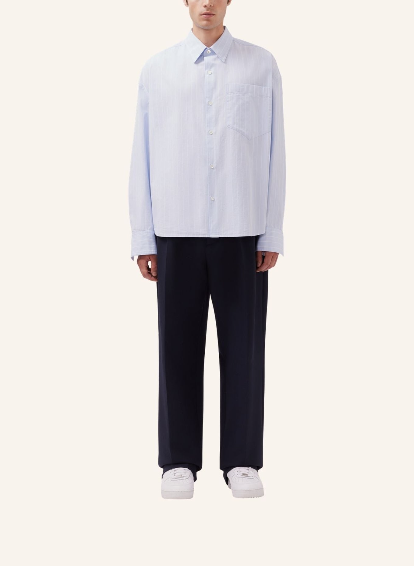 studio seidensticker Fashion-Hemd Oversized: HELLBLAU