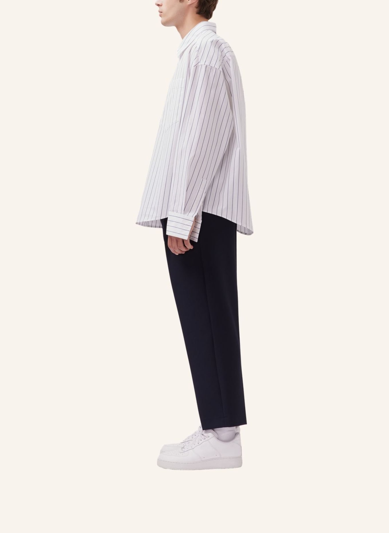 studio seidensticker Fashion-Hemd Oversized: WEISS