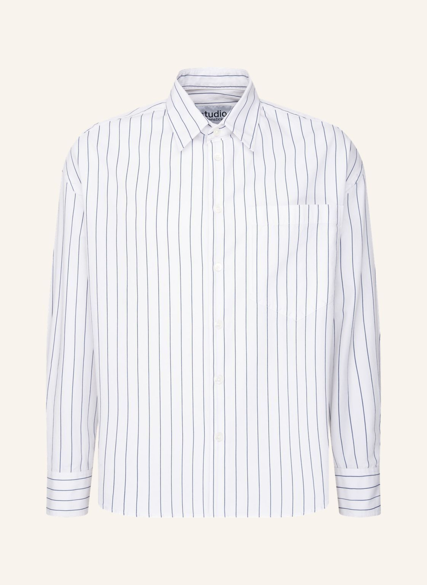 studio seidensticker Fashion-Hemd Oversized: WEISS