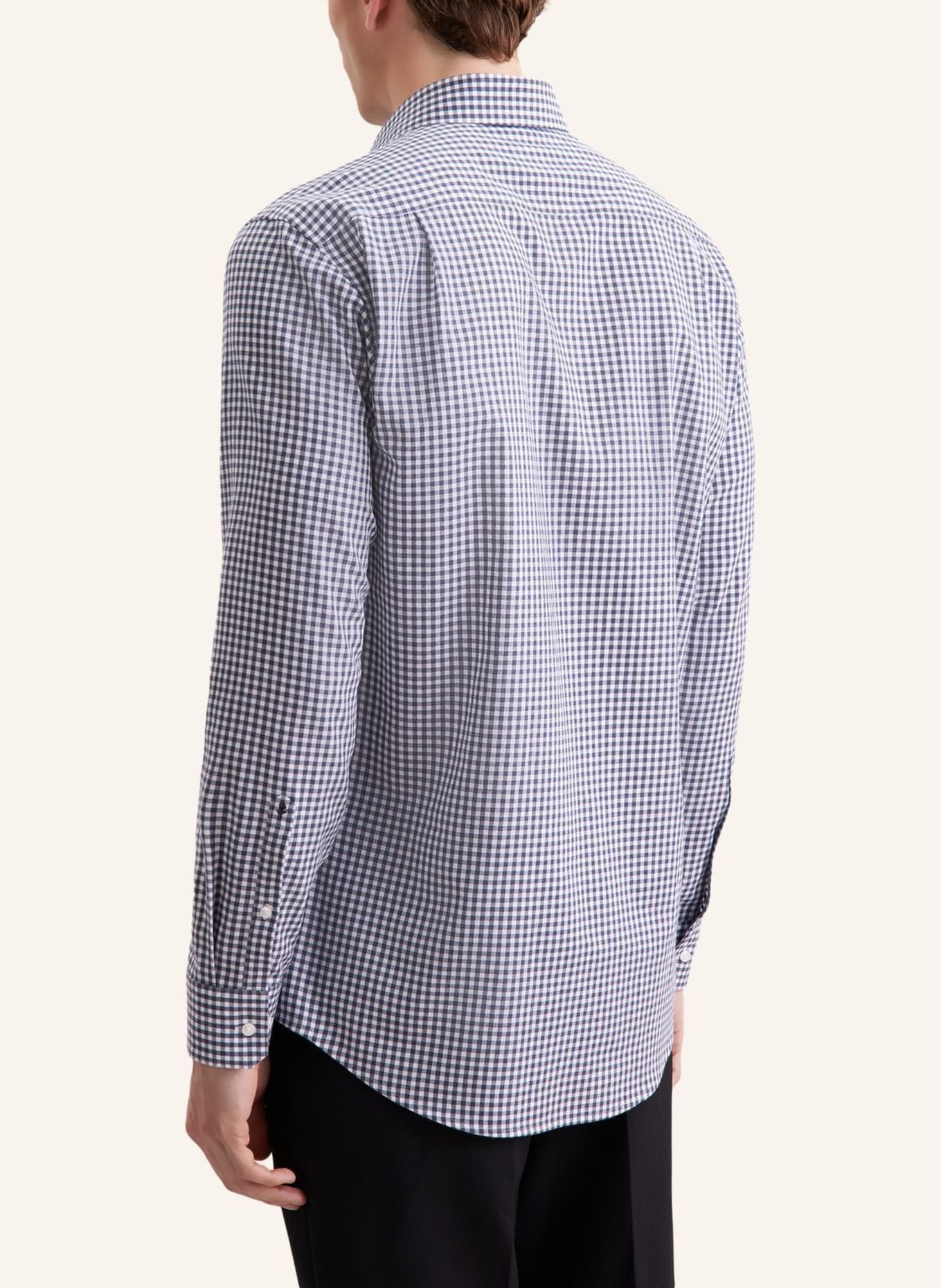 seidensticker Flanellhemd Regular Fit: DUNKELBLAU