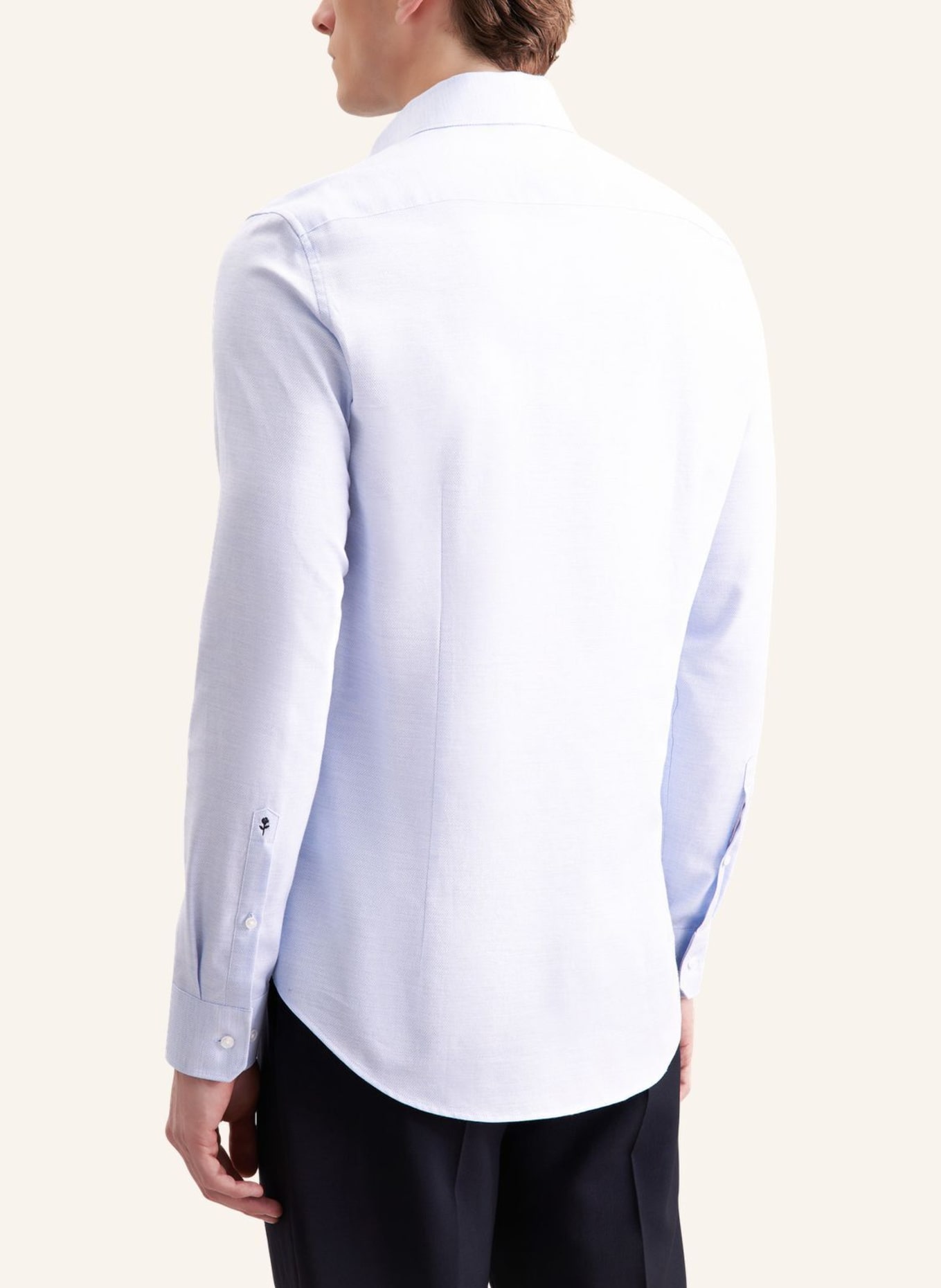 seidensticker Flanellhemd Slim Fit: BLAU