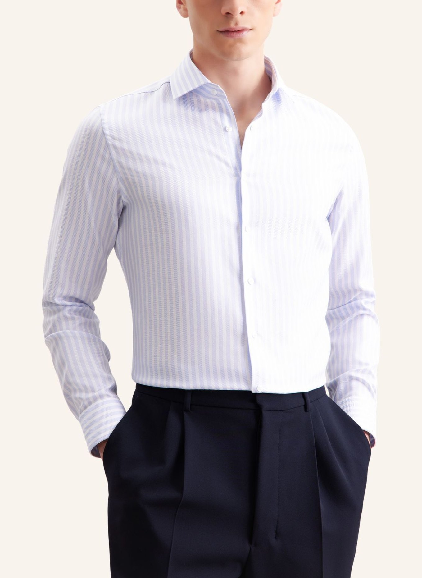 seidensticker Business Hemd Slim Fit: HELLBLAU