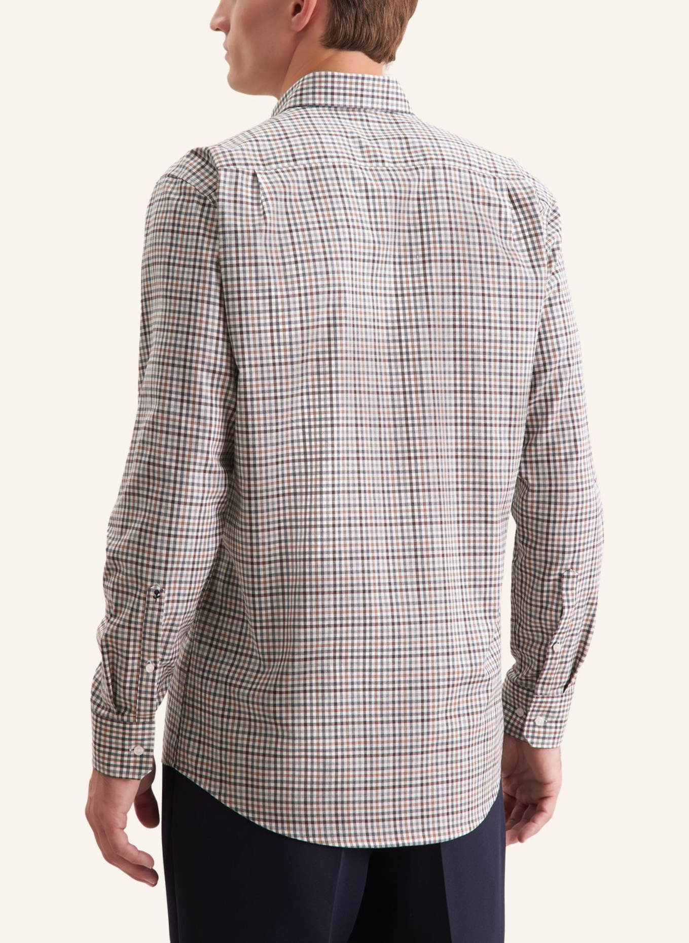 seidensticker Flanellhemd Regular Fit: BRAUN