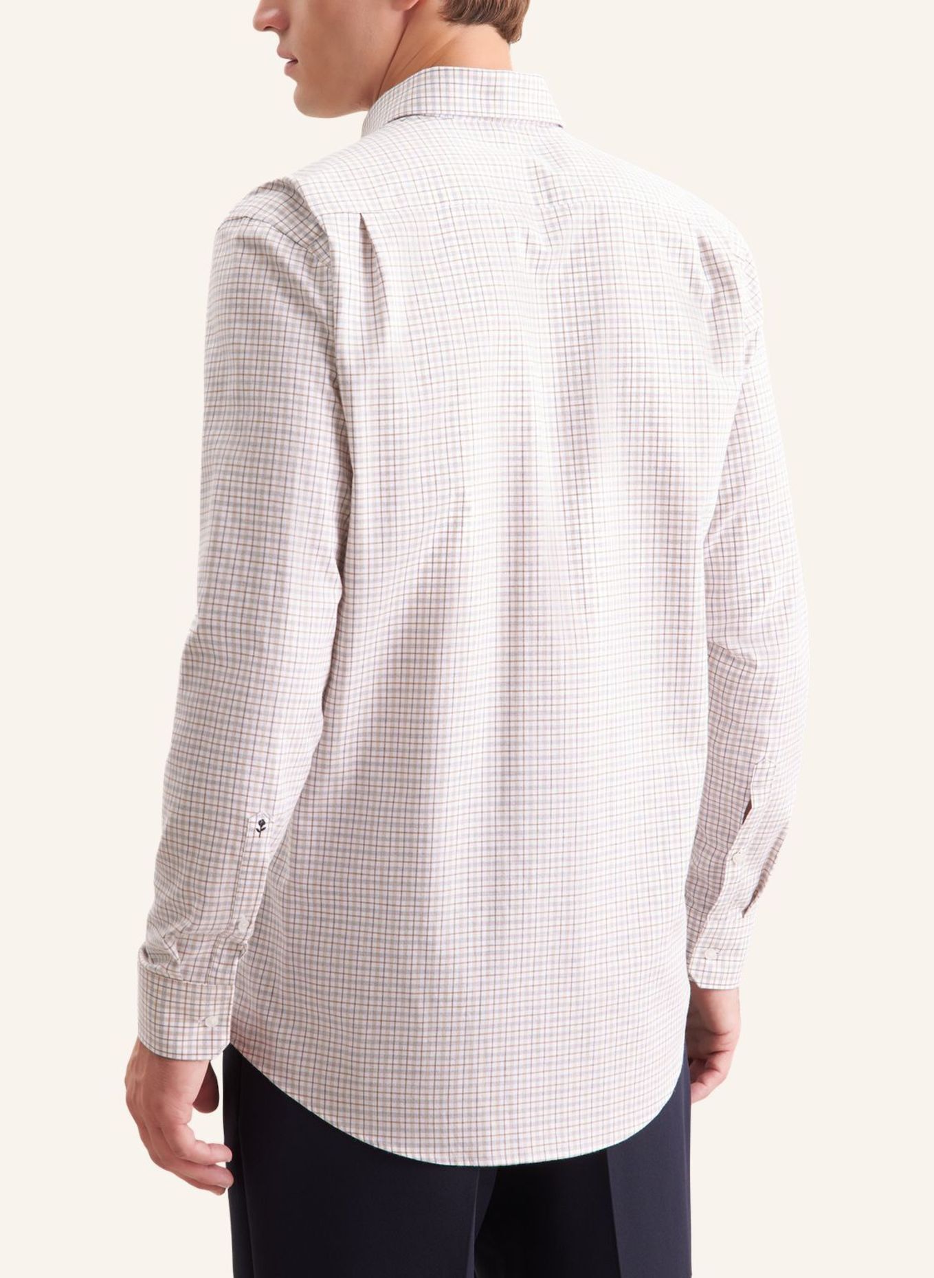 seidensticker Flanellhemd Regular Fit: BEIGE