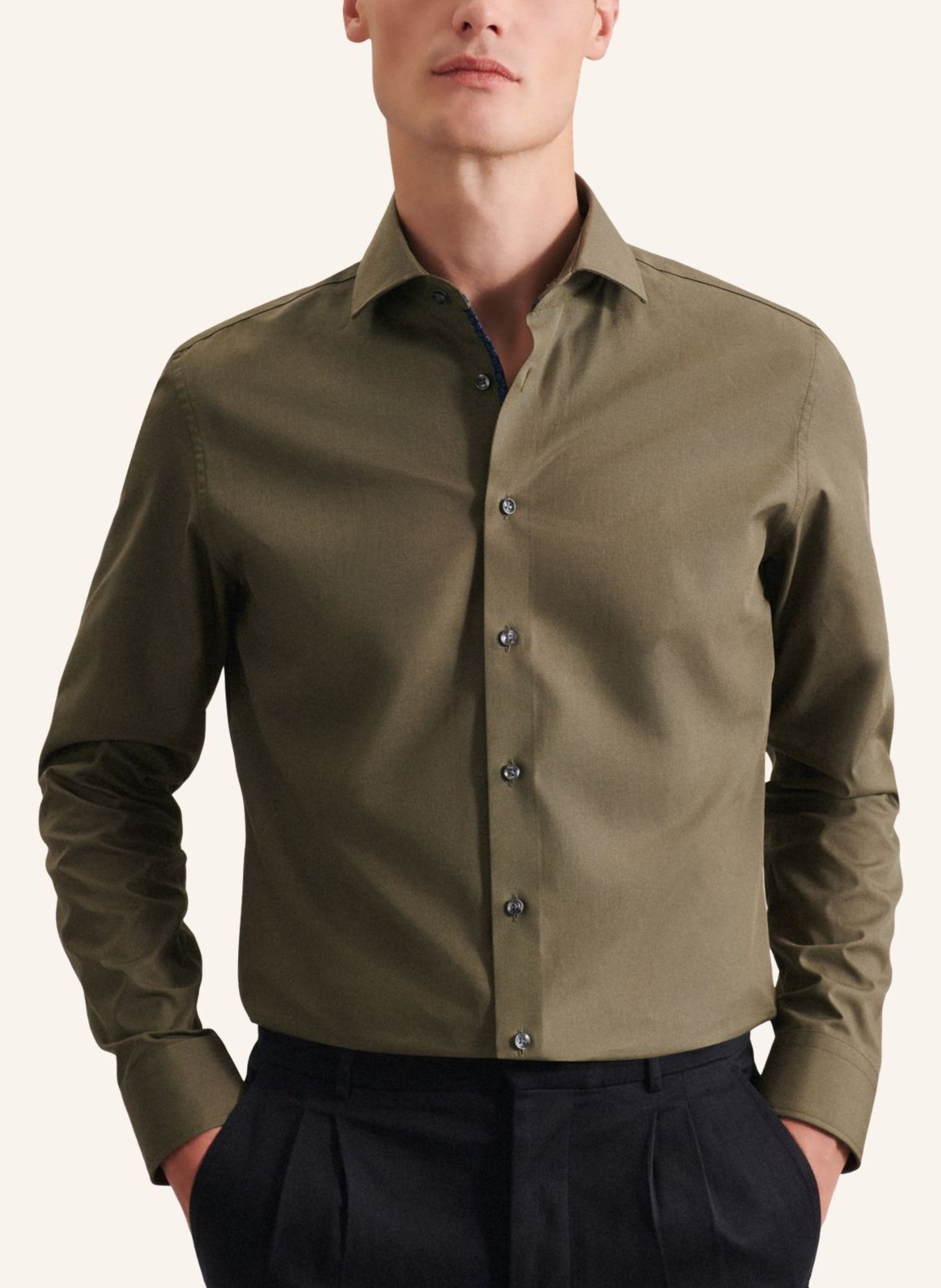 seidensticker Business Hemd Slim Fit: GRÜN