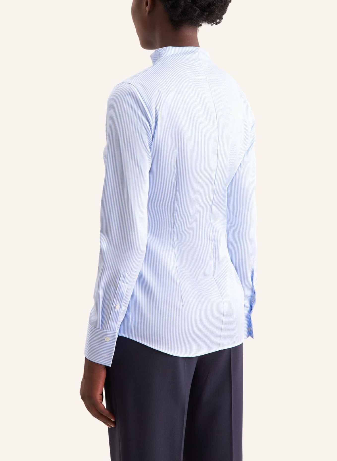 seidensticker Kelchkragenbluse: HELLBLAU