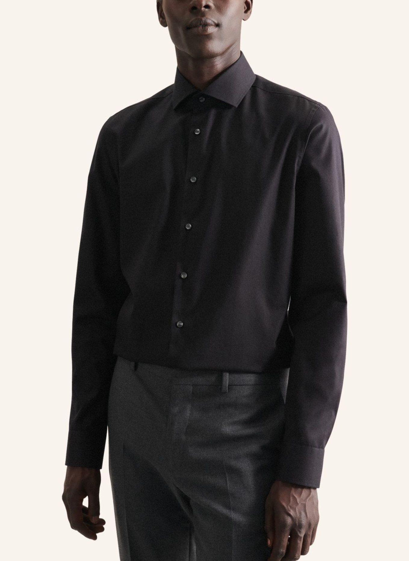 seidensticker Business Hemd Slim Fit: SCHWARZ