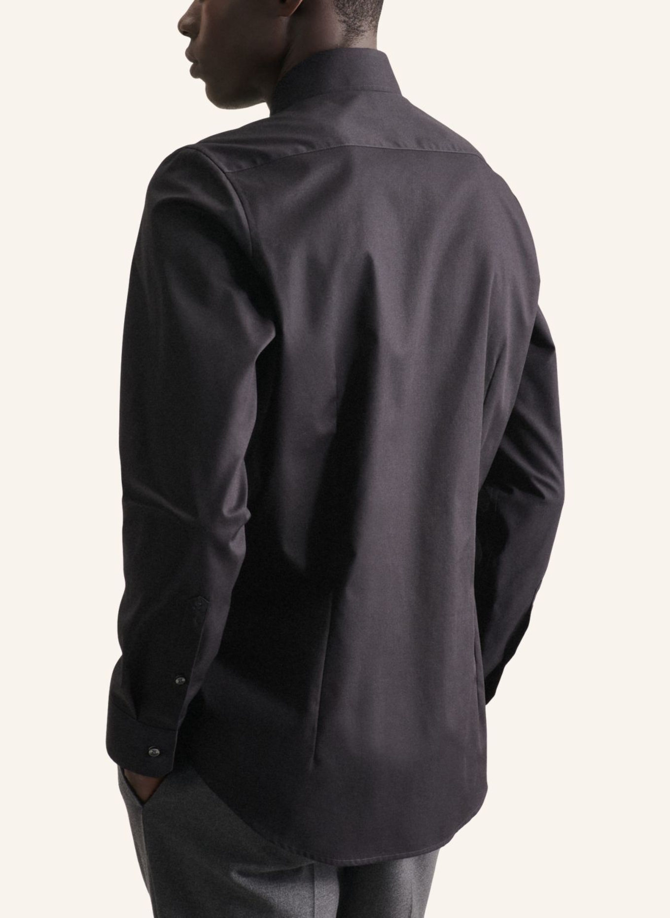 seidensticker Business Hemd Slim Fit: SCHWARZ