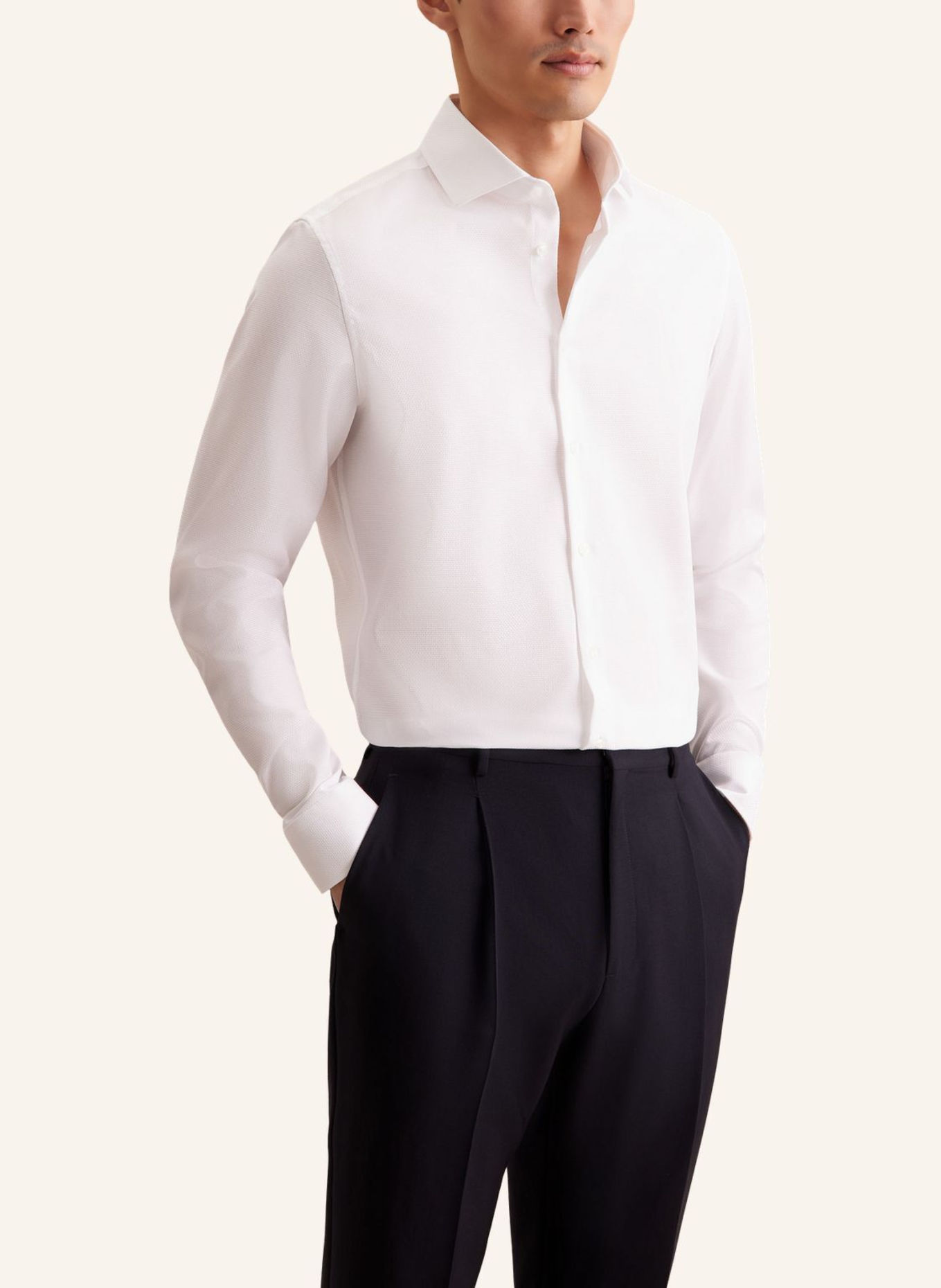 seidensticker , Business Hemd Slim Fit: WEISS