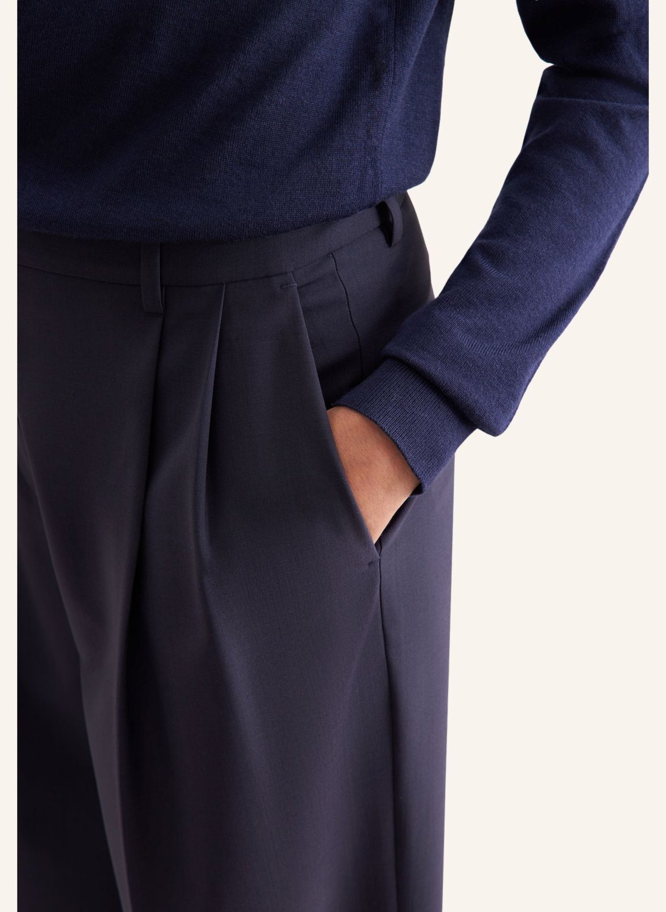 seidensticker Stoffhose: DUNKELBLAU