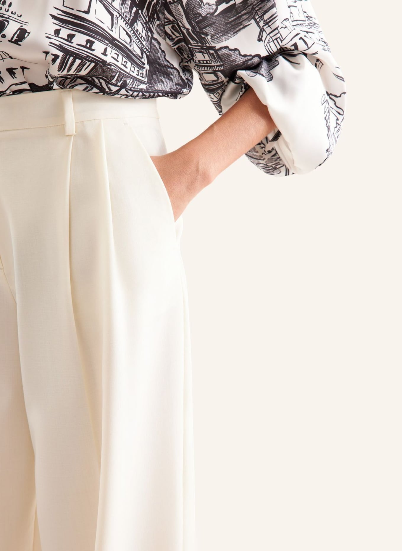 seidensticker Stoffhose: ECRU