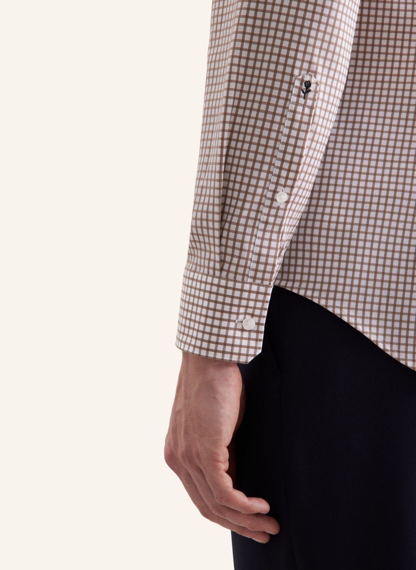 seidensticker Business Hemd,   Shaped Fit: BRAUN